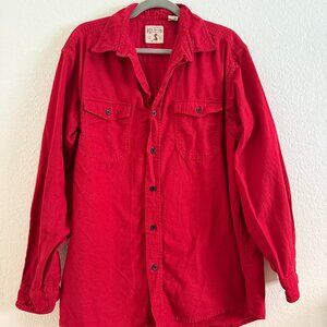 Red Head Brand Co. Red Button Down Shirt Men’s L Casual Outdoor Cotton Workwear